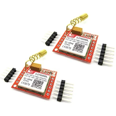 Image de TECNOIOT 2pcs SIM800L GPRS GSM Module PCB Antenna SIM Board Quad Band