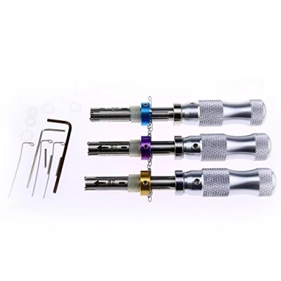 Image de Tmp Go 3 pièces Outils de crochetage serrure tubulaire 7 broches avec une poignée, 7.0 mm, 7.5 7.8 mm