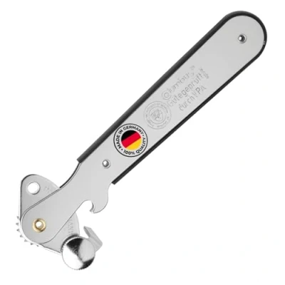 Image de ouvre boîte à levier Westmark Columbus étroit avec décapsuleur idéal pour ouvrir des canettes et bouteilles argent, 1025227N