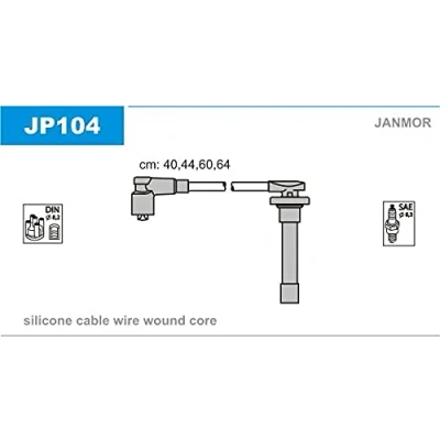 Image de JANMOR JP104 Jeu De Fils d&#039;Allumage HONDA: CIVIC V 3/5 portes, 6 Fastback, 4 Hatchback, ROVER: 200 portes