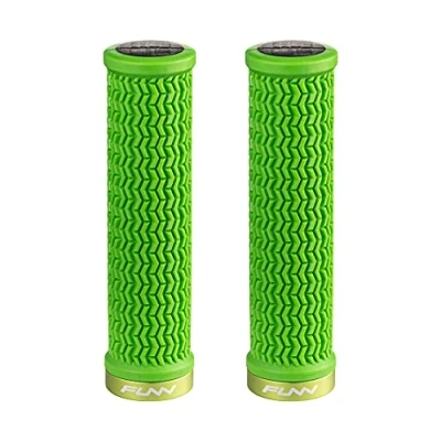 Image de Funn Holeshot Poignées de Vélo Montagne avec Serrage Unique, Diamètre Intérieur 22 mm, Guidon Résistantes aux Extrémités Durcies (Vert)