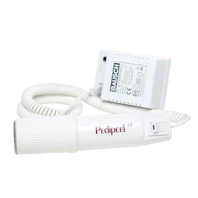 Image de Peter Bausch Pedipeel 0321 Ponceuse à callosités avec 6 disques abrasifs, élimination douce des sur les talons, balles, coudes, etc. Soin pieds adapté aux diabétiques