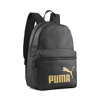 Image de Puma Phase Backpack Unisex Sac à dos, Taille: One Size, Black/golden