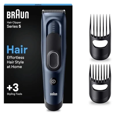 Image de Braun Tondeuse À Cheveux Series 5 HC5350, Pour Coupe De La Maison Avec 17 Réglages Longueurs