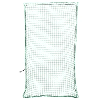 Image de vidaXL Filet pour remorque avec Corde élastique Vert 2,7x1,5 m PP, de Chargement, Chargement remorque, Couverture en Maille