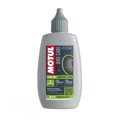 Image de Motul Lubrifiant Chaîne Vélo Route pour Conditions Sèches Anti Usure Résistant à l&#039;eau et la Rouille Flacon avec Embout Compte Gouttes Bike Care Chain Lube Dry Road 100 ML