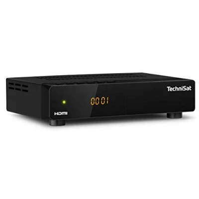 Image de TechniSat HD S 261 Récepteur Satellite Compact (Sat DVB S/S2, HDTV, HDMI, USB, liste préinstallée, minuterie, Commande Locale, télécommande) Noir