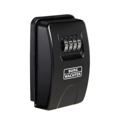 Image de BURG WÄCHTER Coffre à clés avec code 4 chiffres pour un usage intérieur et extérieur, Sécurisé, Montage mural, Key Safe 20 SB, Noir