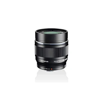 Image de Olympus M.Zuiko Objectif Digital ED 75mm F1.8, focale fixe lumineuse, compatible tout appareil Micro 4/3 (modèles OM D &amp; PEN, Panasonic série G), Noir