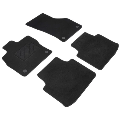 Image de WALSER Standart 80803 Ensemble de tapis sol Polyester, PP (polypropylène) avant et arrière anthracite / noir Sur mesure