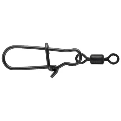 Image de Spro Easy Snap met Rolling Swivel &#039;Matt Black&#039; Taille 3 (10 pcs) Émerillons