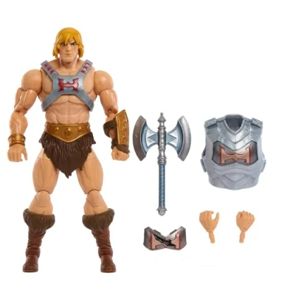 Image de Masters of the Universe : Revolution Masterverse Musclor Figurine articulée deluxe avec armure de combat amovible, 30 points d&#039;articulation, jouet à collectionner, HYC49