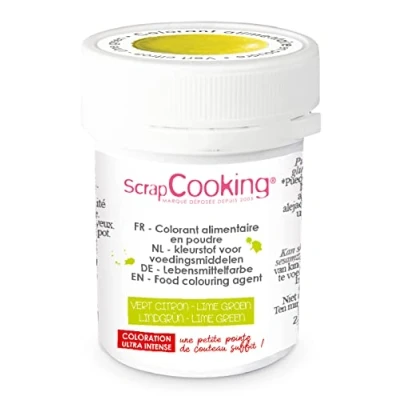 Image de ScrapCooking Colorant Artificiel en Poudre Vert Citron 5 g Alimentaire pour Pâtisseries &amp; Desserts 4034
