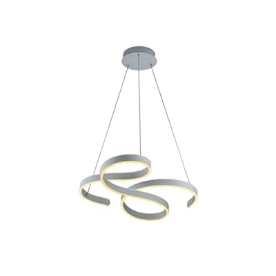 Image de Trio Leuchten Francis 371310131 Suspension LED en métal avec variateur d&#039;intensité 52 W Blanc mat