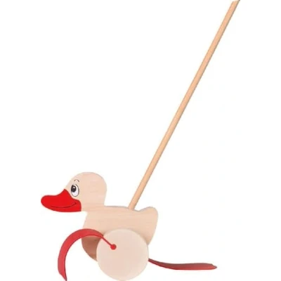 Image de Goki Jouet à Pousser Canard, 54939, Mixte
