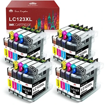 Image de Toner Kingdom LC 123 Compatibles Cartouches d&#039;encre pour Brother LC123 123XL MFC J6720DW J6920DW J6520DW J4410DW J4510DW J4610DW DCP J4110DW J552W J132W J152W