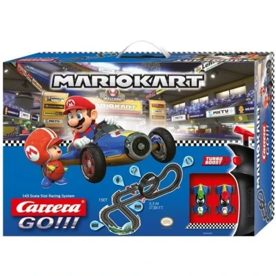 Image de Carrera GO!!! Nintendo Kart Mach 8 Circuit de course électrique avec voitures miniatures Mario et Luigi Jouet pour enfants à partir 6 ans