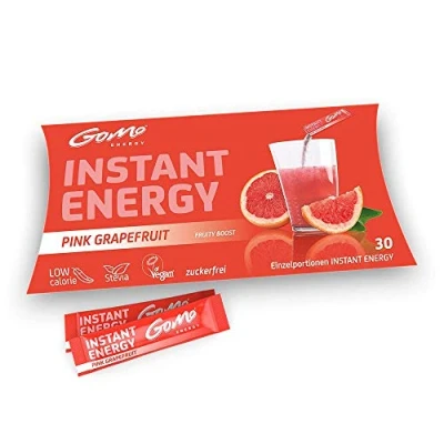 Image de GoMo ENERGY® Boisson de vitalité 100% naturelle Amélioration l’endurance sans sucre Plus d’énergie et concentration Végane hypocalorique édulcorée avec stevia PINK GRAPEFRUIT 30 portions