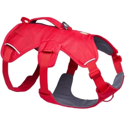 Image de Ruffwear, Web Master Harnais de soutien multi usage pour chien, randonnée et course à pied, service travail, quotidien, Red Canyon, L/XL