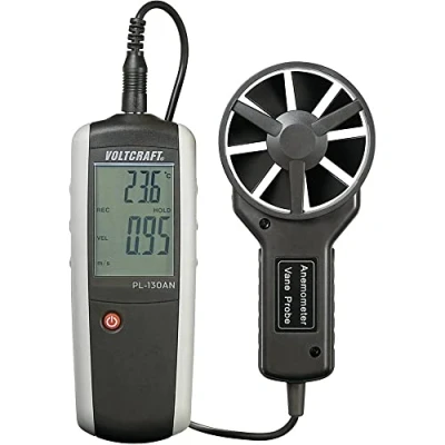 Image de Anémomètre VOLTCRAFT PL 130 AN Tension 36 V Poids 180 g Intensité maximale 8 lux
