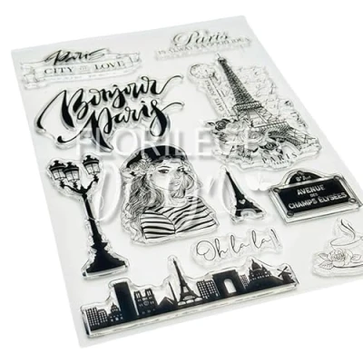 Image de Florilèges Design Tampon Clear, Plastique, Transparent, Format : A5