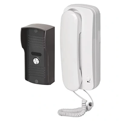 Image de EMOS kit d&#039;interphone Audio pour Montage en saillie, Design élégant, Audio/interphone avec possibilité d&#039;ouverture de Porte, Facile à Utiliser