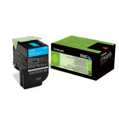 Image de Lexmark 70C20C0 (702C) Cyan Toner