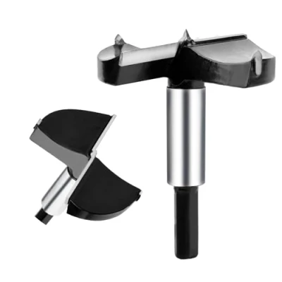 Image de hsawbit Forstner 90 mm Mèche à charnière avec pointe en carbure pour charnières de placard cuisine, scie cloche bois dur le travail du