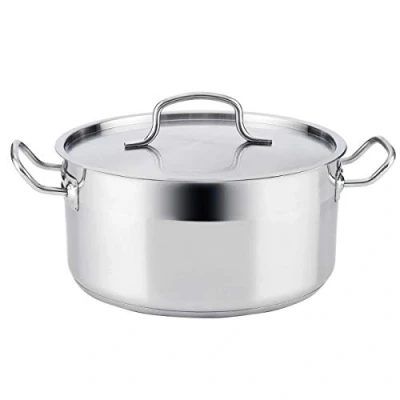 Image de Quid Azzero Casserole en Acier Inoxydable 28 x 13,5 cm pour Tous Feux à Induction