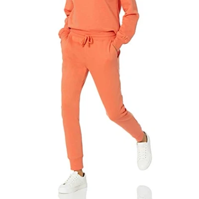 Image de Amazon Essentials Pantalon De Jogging À Revers en Polaire (Disponible Grande Taille) Femme, Argile, S