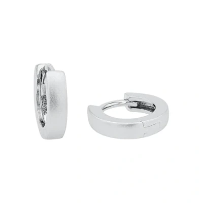 Image de Amor boucles d&#039;oreilles créoles en argent sterling 925, unisexes pour hommes et femmes, 1,2 cm, argent, livrées dans une boîte cadeau, 9059331