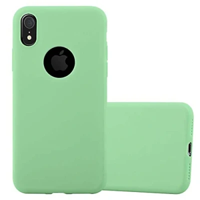 Image de Coque pour Apple iPhone XR en CANDY VERT PASTEL Housse de protection Étui silicone TPU flexible Neuf