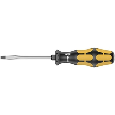 Image de Wera 05018300001 932 AS Tournevis pour vis à fente, 0.8 x 4.5 100 mm, Noir/jaune