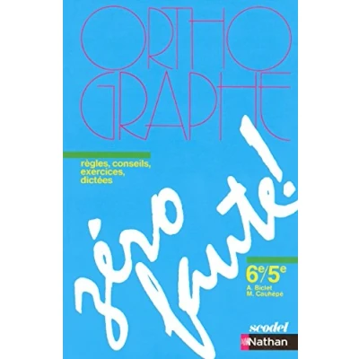 Image de Zéro faute 6e / 5e Livre d’occasion Correct