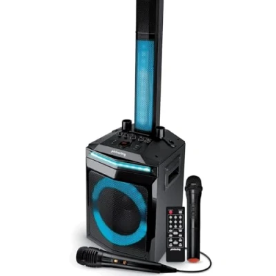 Image de Enceinte active Pickering Solo Array 400W/ H90 cm EFFECT LIGHT AUX/USB/BT/TWS + 1 Micro+1 MICRO SANS FILS boomer 20 /