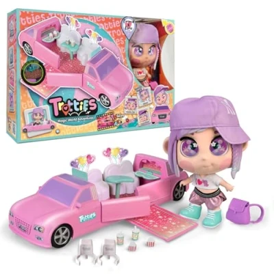 Image de Trotties, Emma, ville New York et sa limousine , Poupée voyageuse issue de la série animée, avec accessoires, Jouets pour enfants à partir 3 ans, TFT03