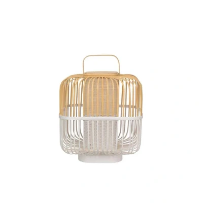 Image de Forestier Bamboo Square M lampe à poser blanche