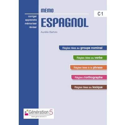 Image de Mémo espagnol C1 (classes prepas / ens. supérieur) Livre d’occasion Bon