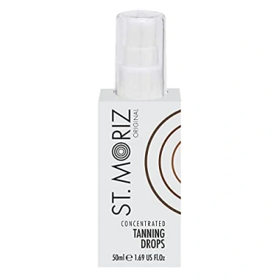 Image de St Moriz Original gouttes bronzantes concentrées Ajoutez 1 à 3 aux soins de la peau ou l&#039;hydratant corporel pour un faux bronzage personnalisé et éclat progressif Testé