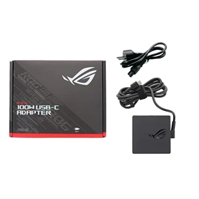 Image de ASUS ROG 100W USB C Adapter adaptateur de puissance &amp; onduleur Intérieure Noir Neuf