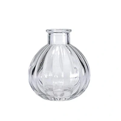 Image de 1 flacon diffuseur vide en verre transparent pour aromathérapie, récipient décoratif, accessoires de parfum, utilisation le bricolage, d&#039;huiles essentielles, décoration artisanale