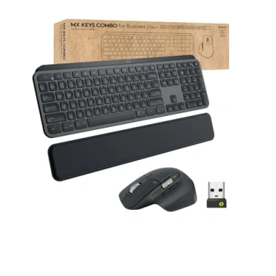Image de Logitech 920 010931 clavier Souris incluse Bureau RF sans fil + Bluetooth QWERTY Nordique Graphite Neuf