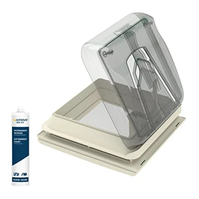 Image de Fiamma Vent 28 x cm Transparent Chrystal Lucarne de toit au choix avec mastic 28F (1 + d&#039;étanchéité)