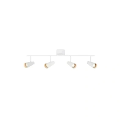 Image de Markslojd Crest Bar Spot de Plafond 4 Lumières Blanc Sable