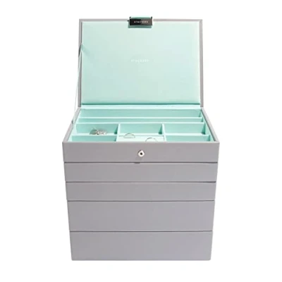 Image de Stackers boîte à Bijoux Classique en Gris et Menthe
