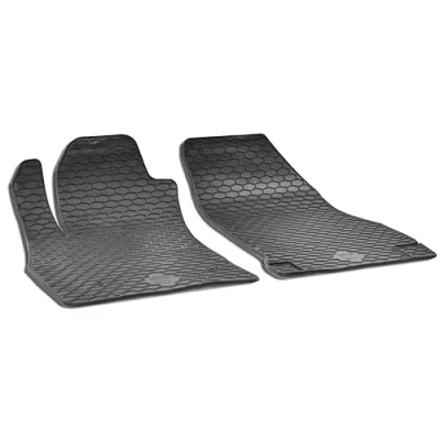 Image de WALSER 50758 Ensemble de tapis sol Caoutchouc avant 2 noir Sur mesure FIAT: Doblo II Break