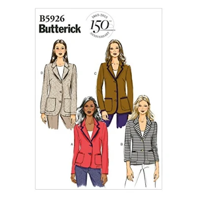 Image de Butterick Patterns B5926 1618202224 Robes pour Femme Femme, Blanc