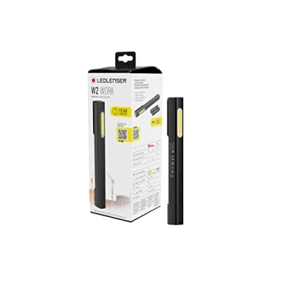 Image de Ledlenser lampe LED portable W2, à piles, torche lumineuse avec 160 lumens, outils d&#039;atelier, d&#039;inspection, LED, sans fil, lampes piles