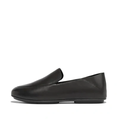 Image de Fitflop Femme Allegro Crush Back Leather Loafers Semelle de Mocassin, Entièrement Noir, 56 EU
