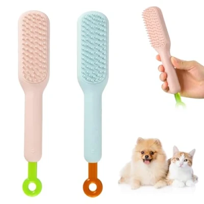 Image de LUHOCIY 2 Pièces Brosse a Cheveux, Demelante Brush Convient à Tous les Types de Cheveux Télescopique Antistatique, Compacte et Portable, Durable Belle